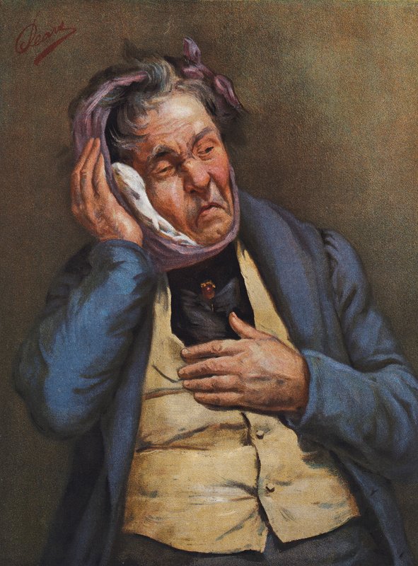 Følelse (farvelitografi) af Albert William Holden