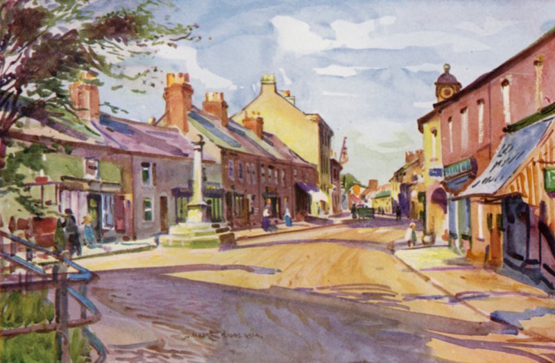 Garstang (farve litho) af Albert Woods