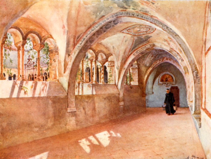 Kloster i Santa Scholastica, Subiaco af Alberto Pisa