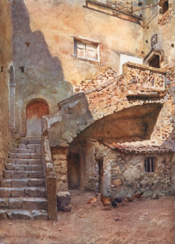 Palazzo Corvaia gårdhave, Taormina af Alberto Pisa