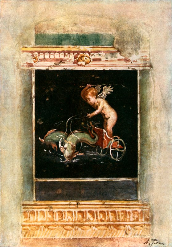 Dekorativt panelbillede fra House of the Vettii af Alberto Pisa