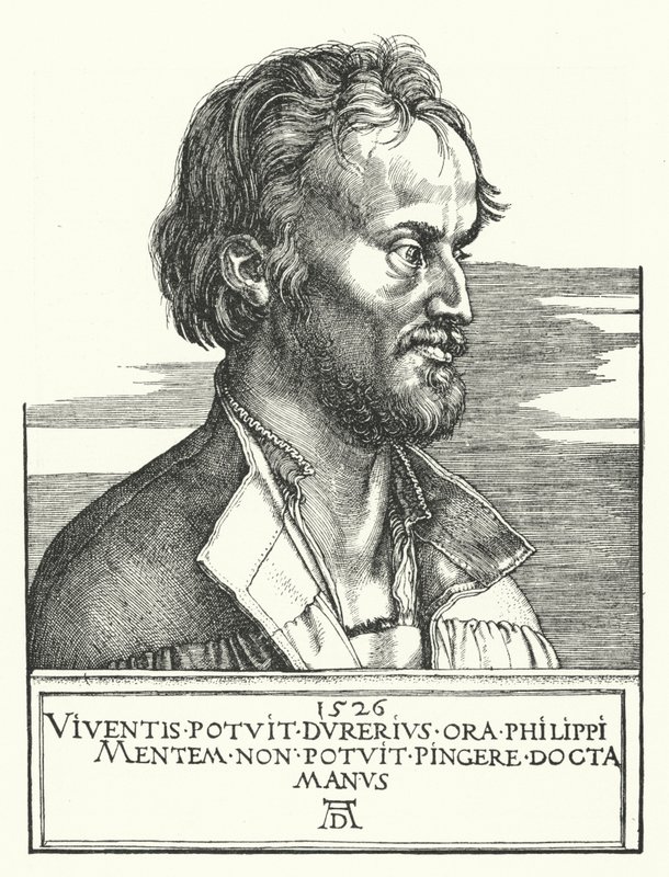 Philipp Melanchthon, tysk luthersk reformator af Albrecht Dürer