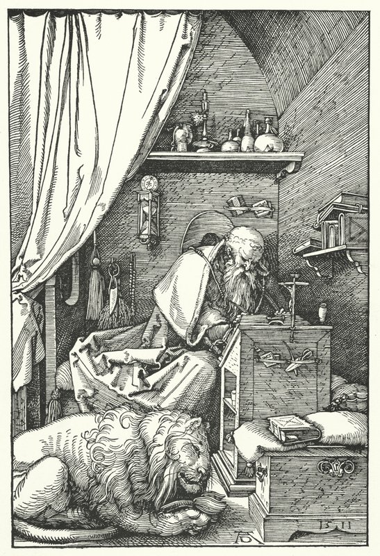 Sankt Jerome i sin celle af Albrecht Dürer