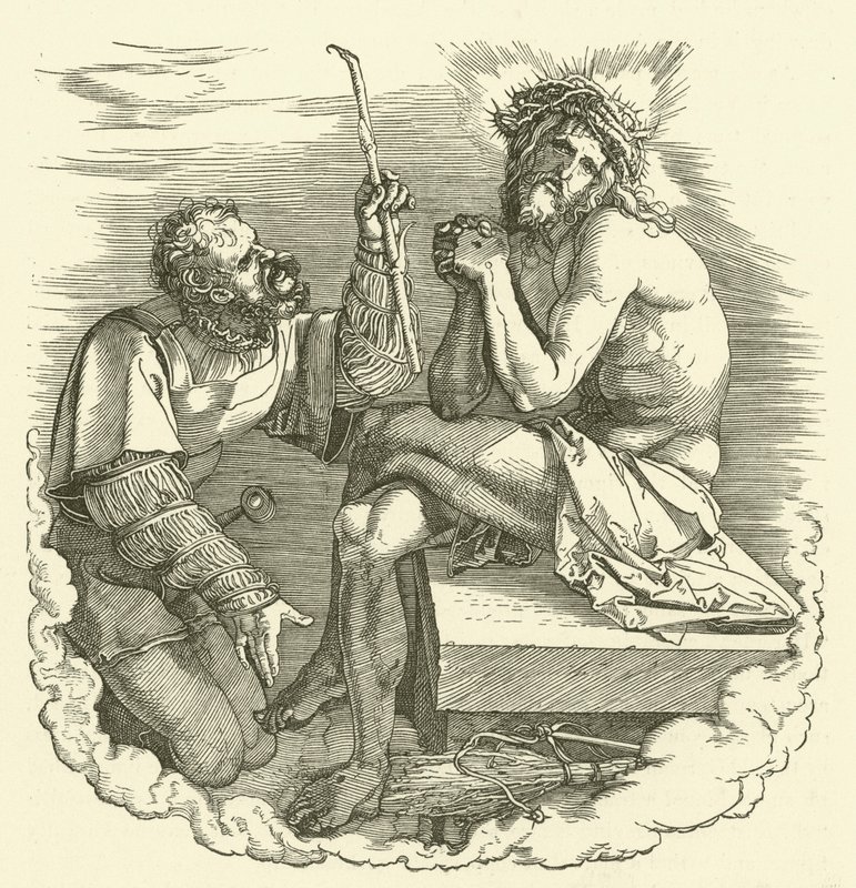 The Mocking of Christ (Kristus som sorgens mand hånet af en soldat) af Albrecht Dürer