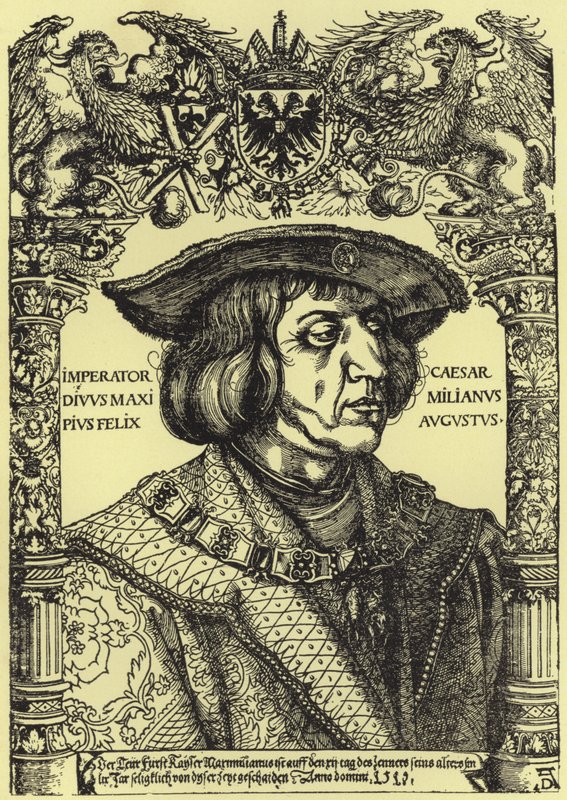 Portræt af kejser Maximilian af Albrecht Dürer