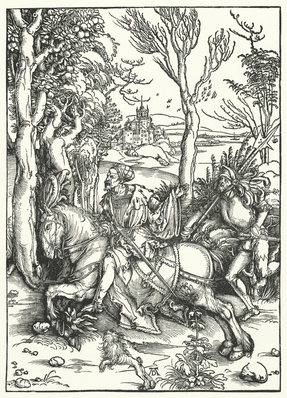 Ridderen og Landsknecht af Albrecht Dürer