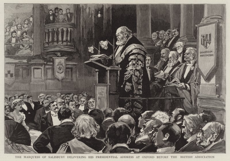 Markisen af Salisbury holder sin præsidenttale i Oxford for British Association af Alexander Stuart Boyd