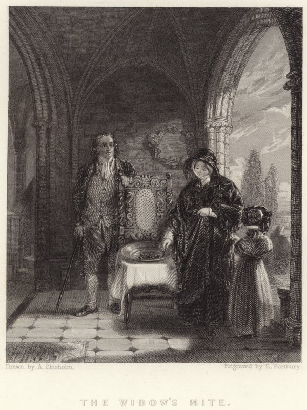 Enkens mide (gravering) af Alexander (after) Chisholm