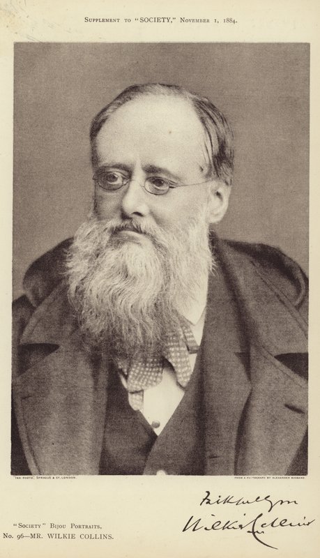 Portræt af Wilkie Collins af Alexander Bassano