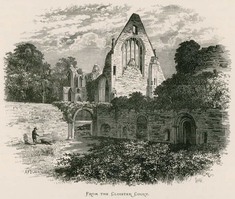 Dryburgh Abbey, fra Cloister Court af Alexander Francis Lydon