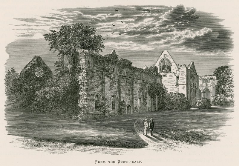 Dryburgh Abbey, fra sydøst af Alexander Francis Lydon