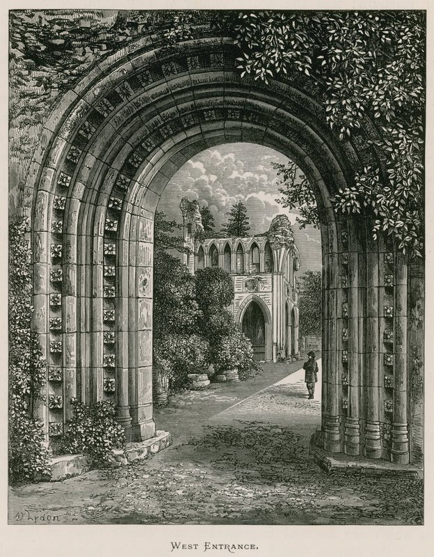 Dryburgh Abbey, vestlige indgang af Alexander Francis Lydon