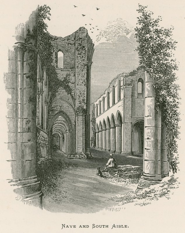 Fountains Abbey, Nave og South Aisle af Alexander Francis Lydon