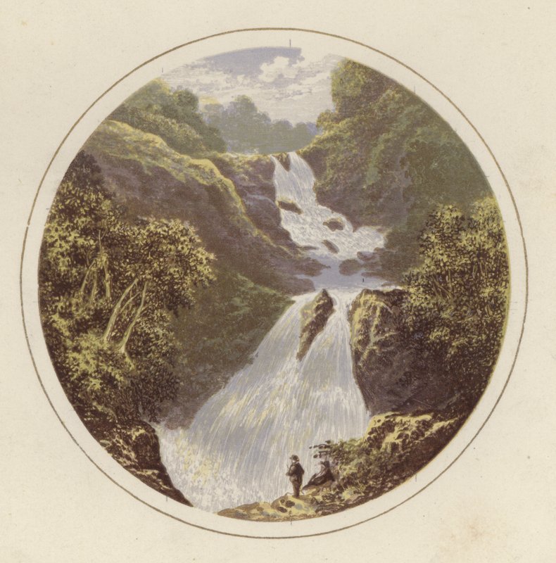 Frontispice illustration til engelsk Lake Scenery af Alexander Francis Lydon