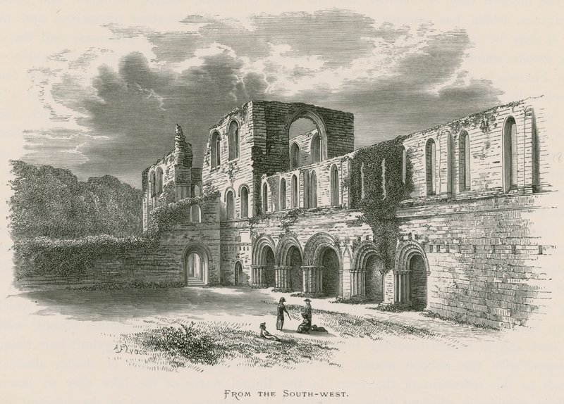 Furness Abbey, fra sydvest af Alexander Francis Lydon