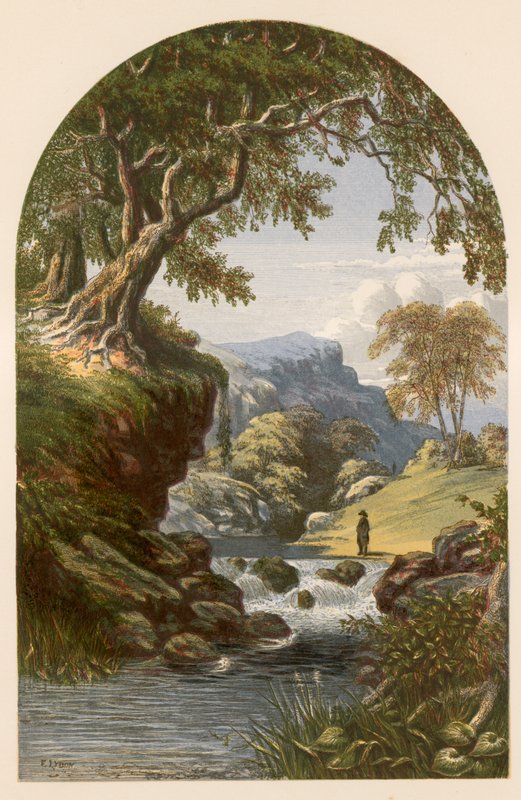 Illustration til Bryants The Rivulet af Alexander Francis Lydon