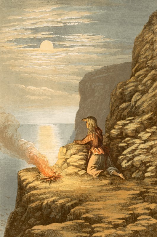 Illustration til Campbells The Pleasures of Hope af Alexander Francis Lydon