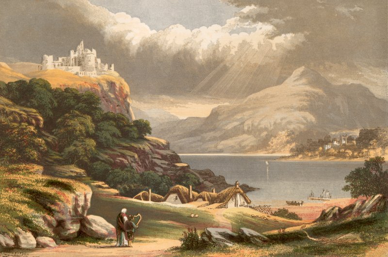 Illustration til Scotts Lay of the Last Minstrell af Alexander Francis Lydon