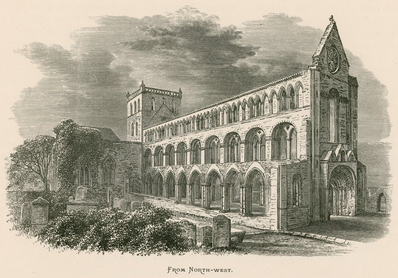 Jedburgh Abbey, fra nordvest af Alexander Francis Lydon