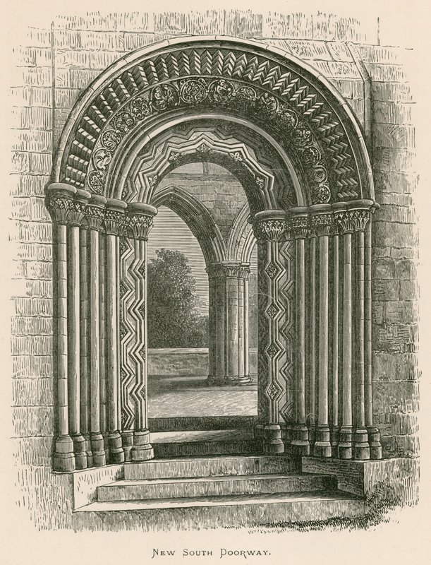Jedburgh Abbey, den nye sydlige døråbning af Alexander Francis Lydon