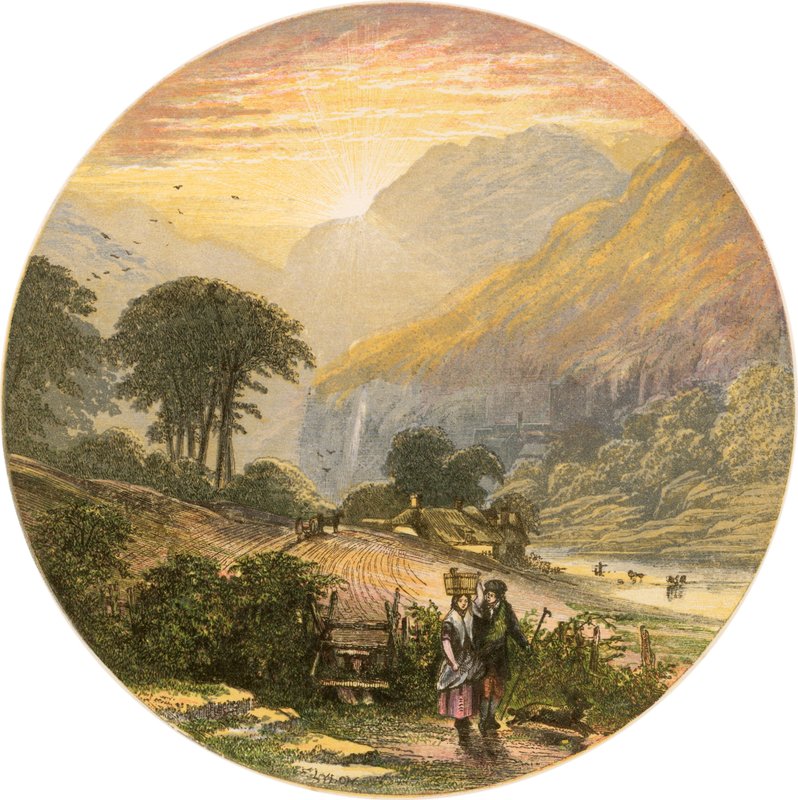 Lake District scene af Alexander Francis Lydon