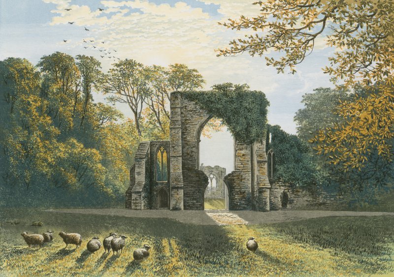 Netley Abbey af Alexander Francis Lydon