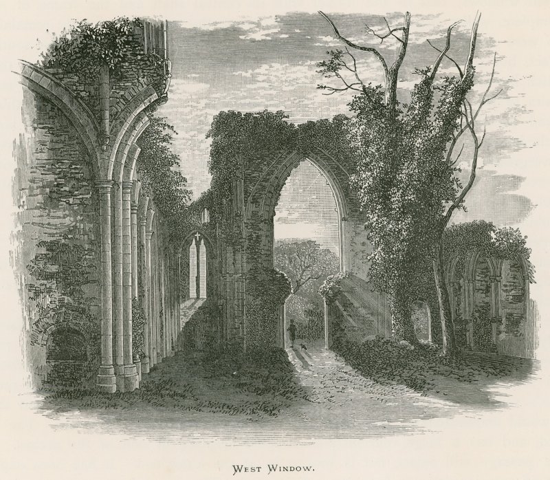 Netley Abbey, West Window af Alexander Francis Lydon