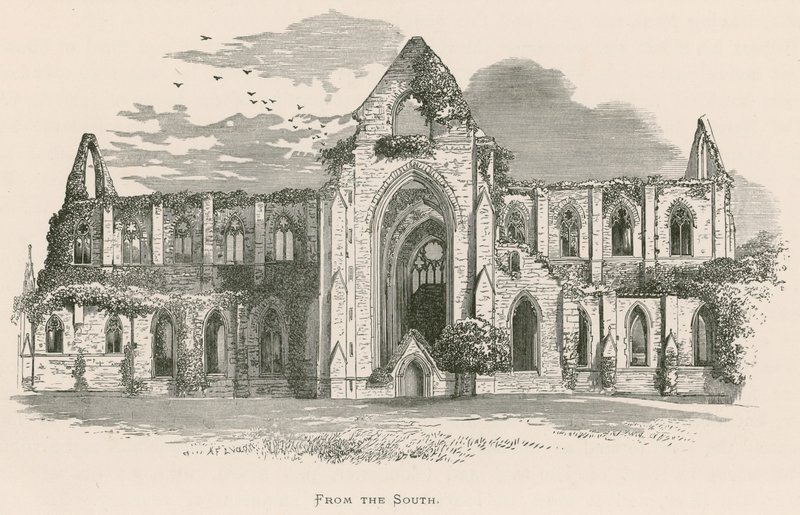 Tintern Abbey, set fra syd af Alexander Francis Lydon