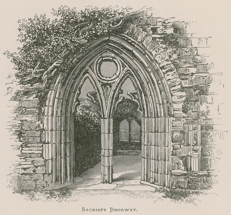 Tintern Abbey, Sacristy Doorway af Alexander Francis Lydon