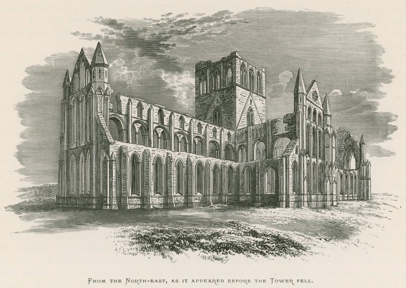 Whitby Abbey, fra nordøst, som det så ud før tårnet faldt af Alexander Francis Lydon