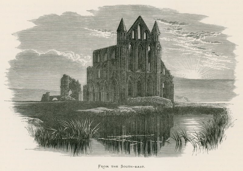 Whitby Abbey, fra sydøst af Alexander Francis Lydon
