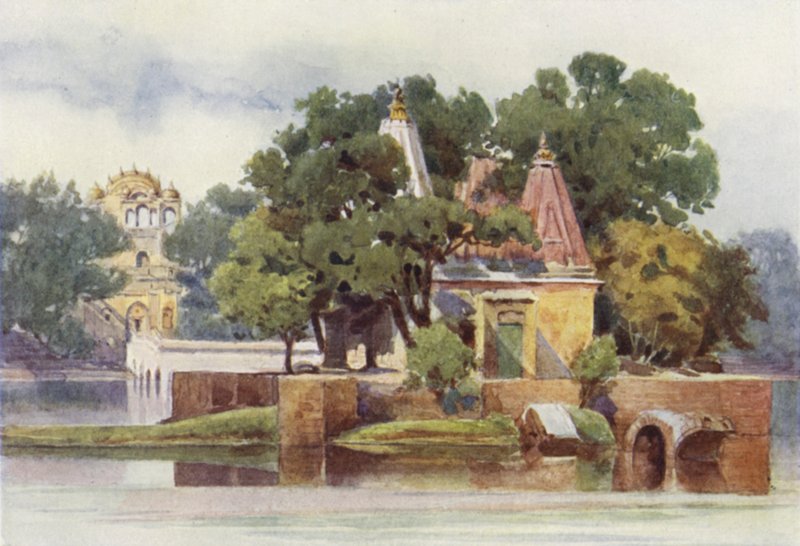 Et tempel i tanken ved Thanesar af Alexander Henry Hallam Murray