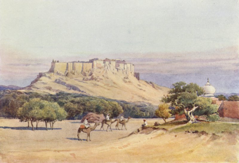 Jodhpur, generel udsigt over fortet af Alexander Henry Hallam Murray