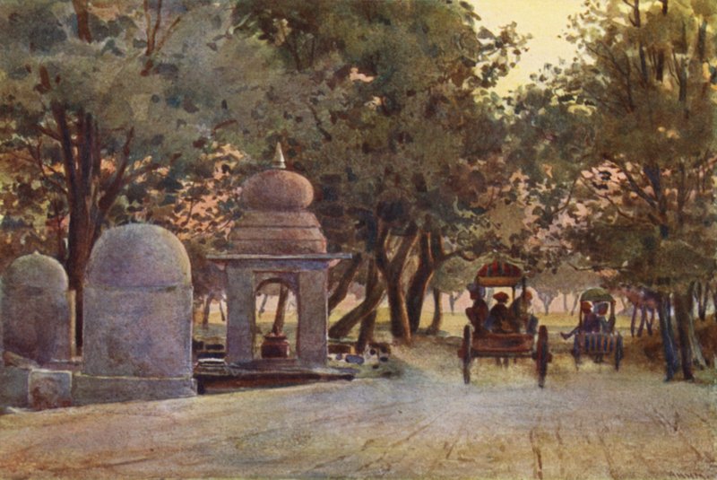 På vej tilbage fra Mela, Allahabad af Alexander Henry Hallam Murray