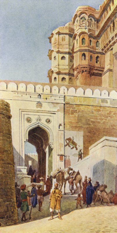 Opstigning til paladset, Jodhpur af Alexander Henry Hallam Murray