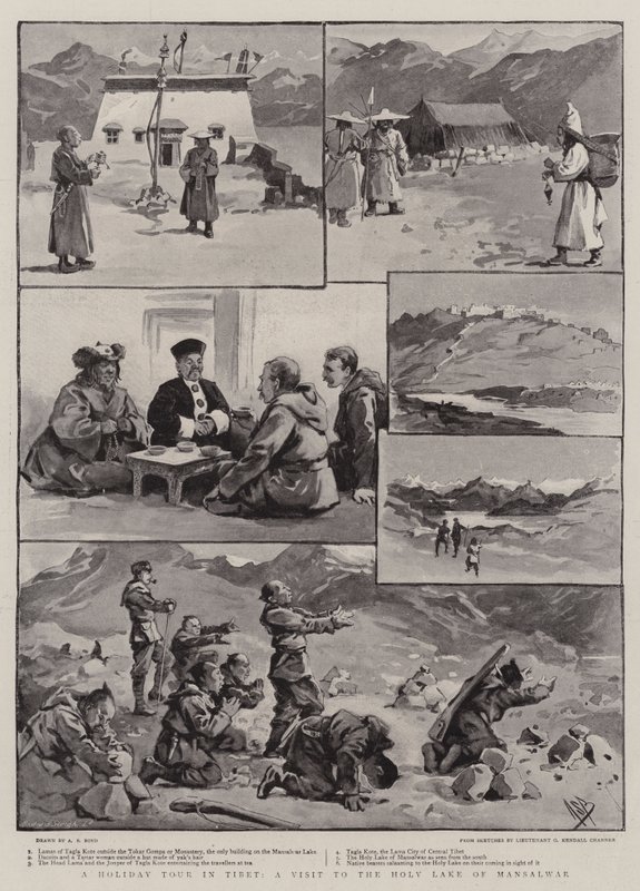 En ferietur i Tibet, et besøg i Mansalwars hellige sø af Alexander Stuart Boyd