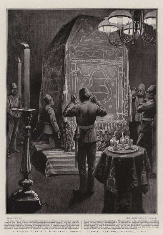 En hellig pligt for Mahomedansk politi, der bevogter det hellige tæppe i Kairo af Alexander Stuart Boyd