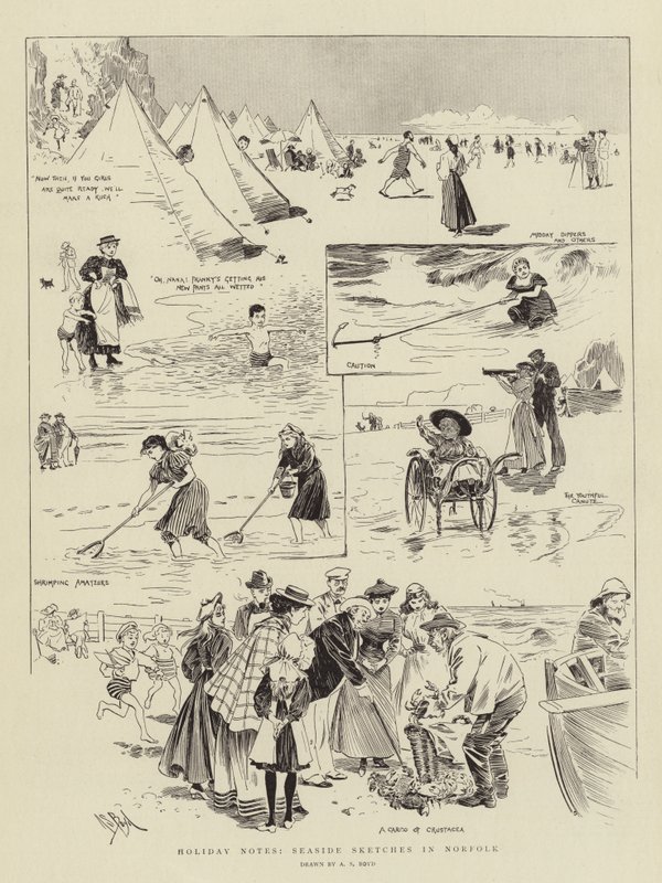 Holiday Notes, Seaside Skitser i Norfolk af Alexander Stuart Boyd