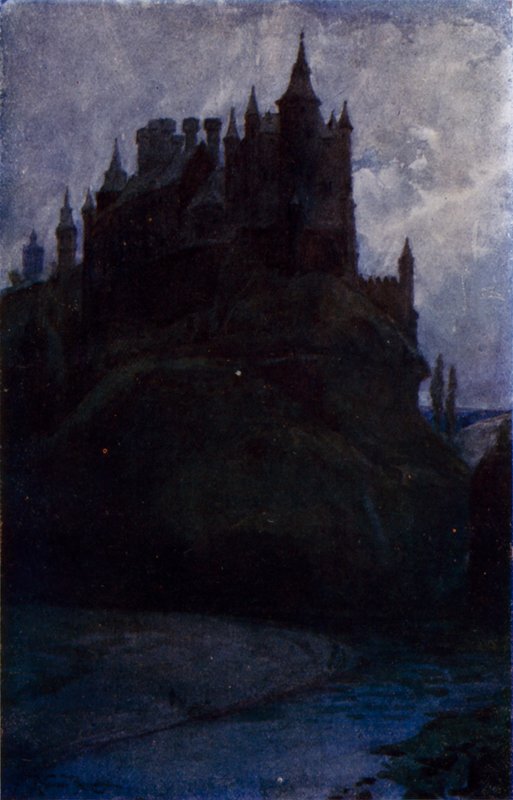 Alcazar, Segovia (farve litho) af Alexander Wallace Rimington