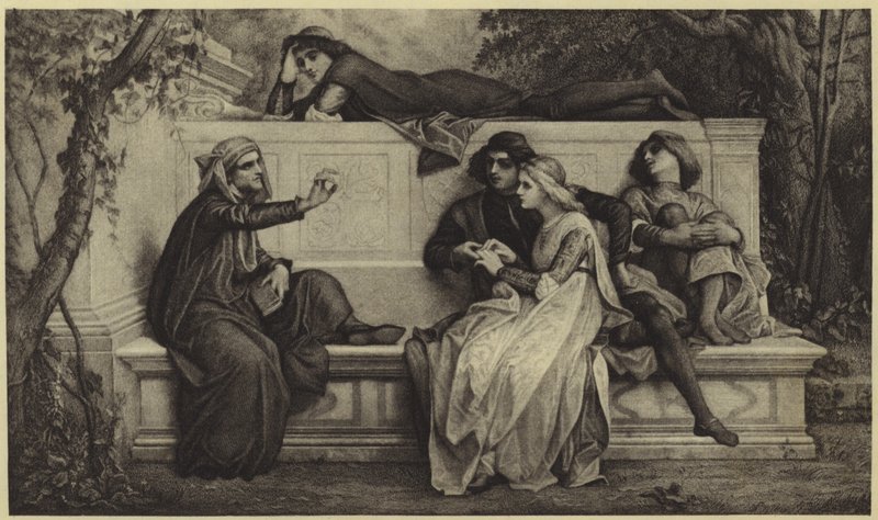 En florentinsk digter (fotogravure) af Alexandre Cabanel