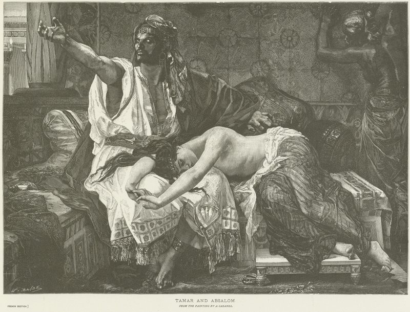 Tamar og Absalom af Alexandre Cabanel