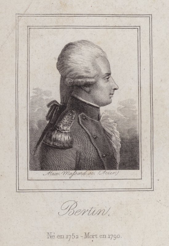 Antoine de Bertin, fransk digter (stik) af Alexandre Massard