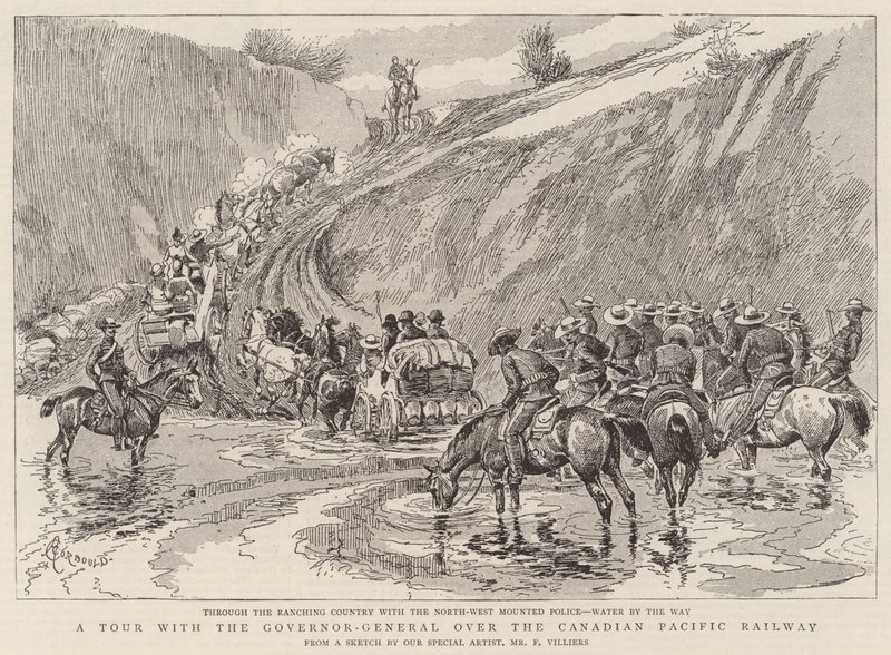 En tur med generalguvernøren over Canadian Pacific Railway af Alfred Chantrey Corbould