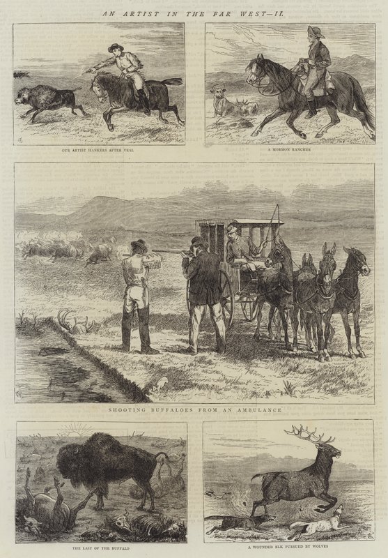 En kunstner i det fjerne vesten, II af Alfred Chantrey Corbould