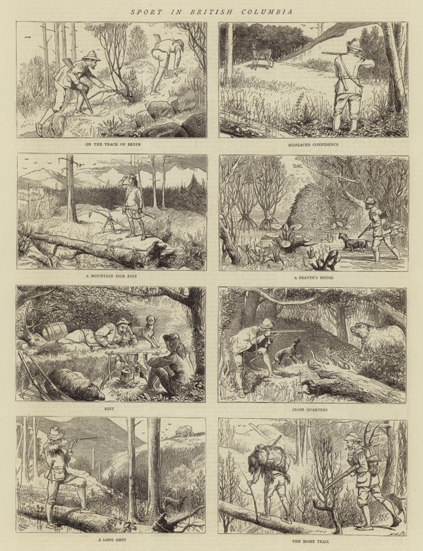 Sport i British Columbia af Alfred Chantrey Corbould
