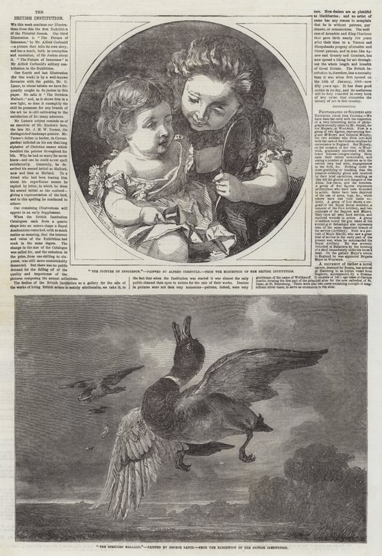 Den britiske institution af Alfred Chantrey Corbould