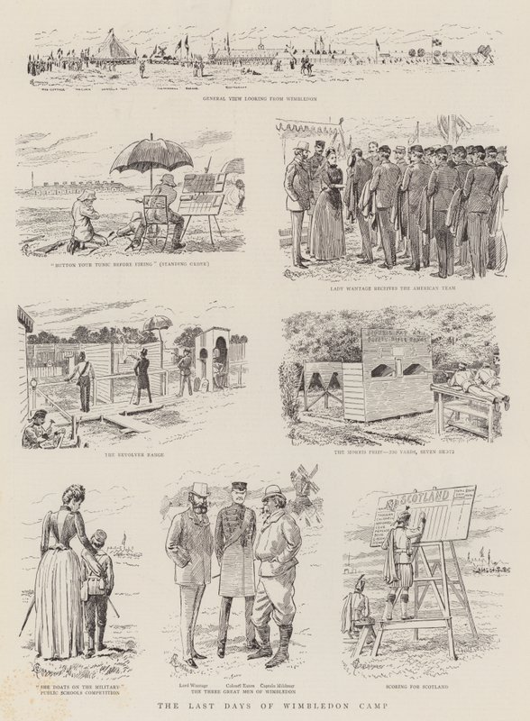 De sidste dage af Wimbledon-lejren af Alfred Chantrey Corbould