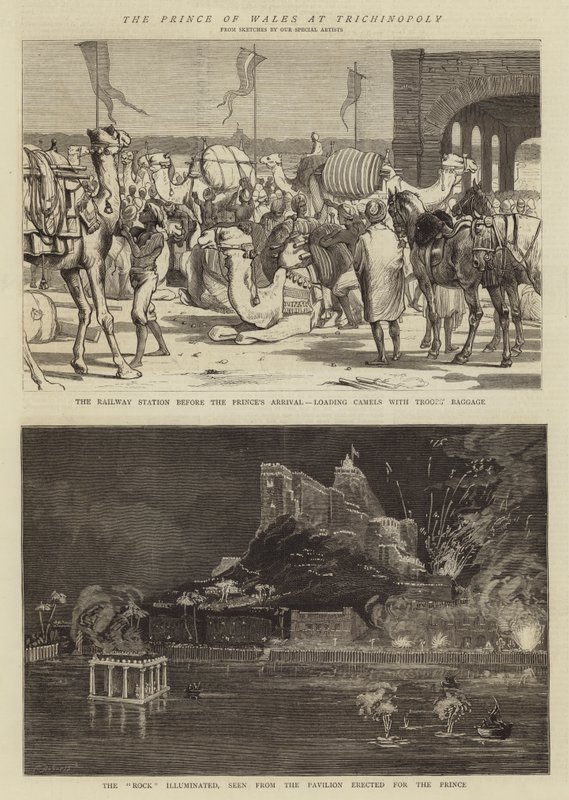 Prinsen af Wales i Trichinopoly af Alfred Chantrey Corbould