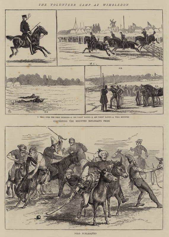 Frivilliglejren i Wimbledon af Alfred Chantrey Corbould