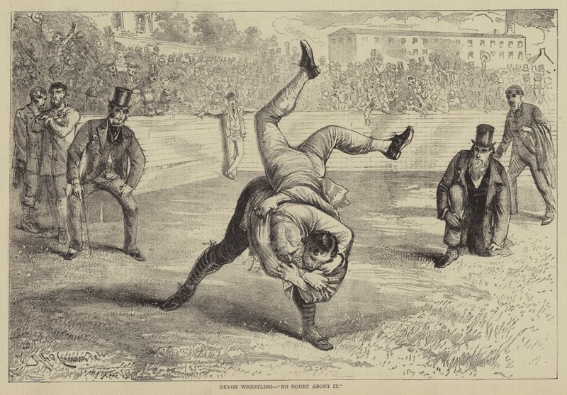Devon Wrestling, ingen tvivl om det af Alfred Concanen
